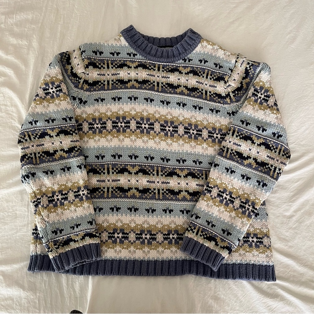 Retro Fair Isle Patterned Sweater